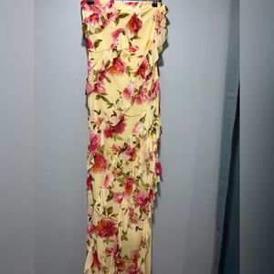 Sincerely Jules Cream One Shoulder Sundress